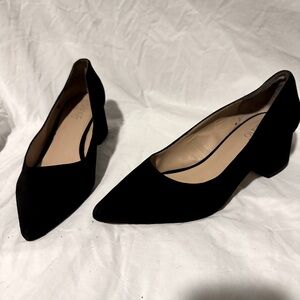 Franco Sarto racer pump in black suede